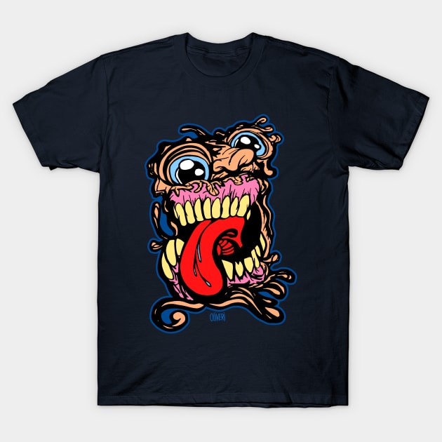 Squooshy Face T-Shirt by peteoliveriart